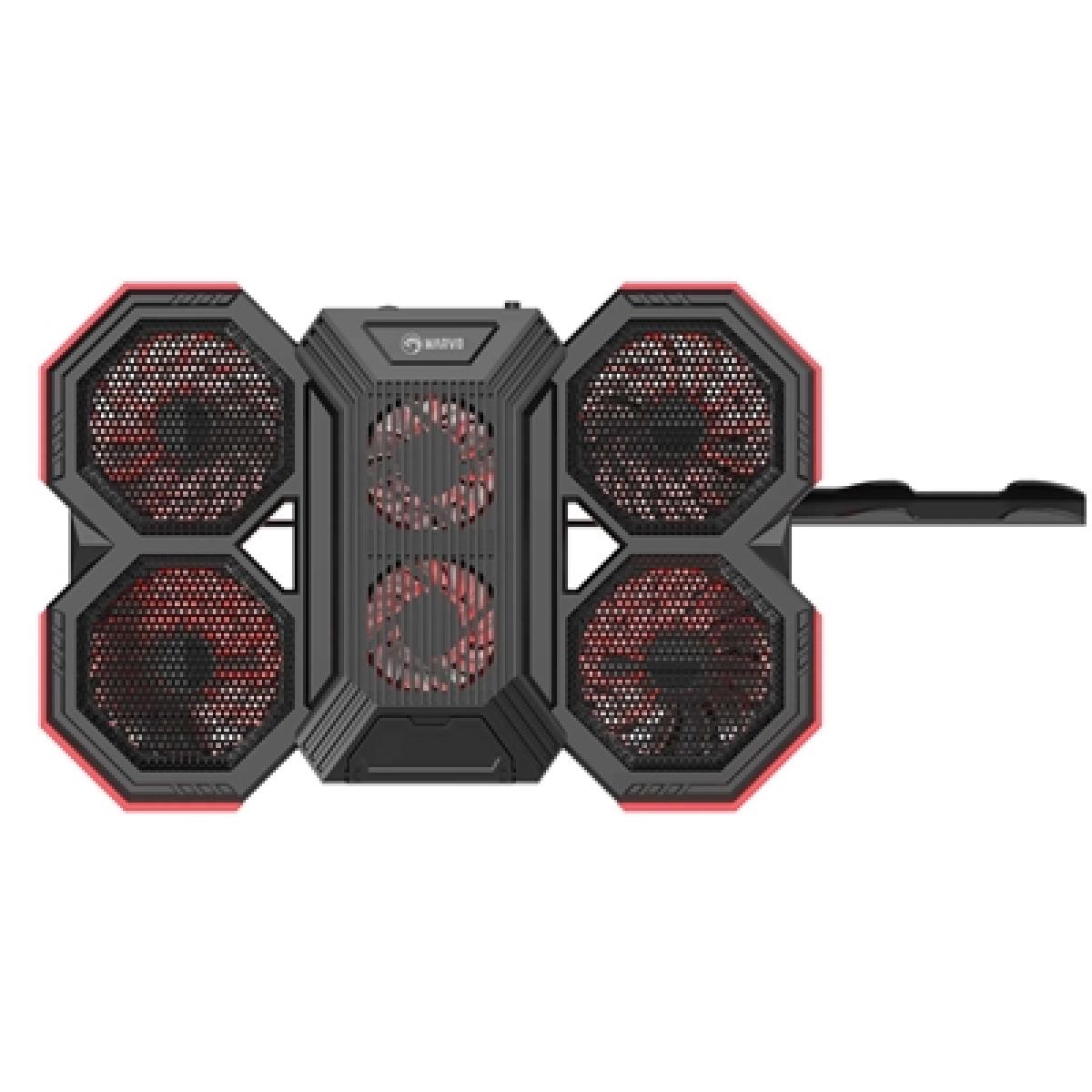 Marvo Scorpion FN-41 Atlas 60 USB Powered Six Fan Laptop Cooling Stand (Black)