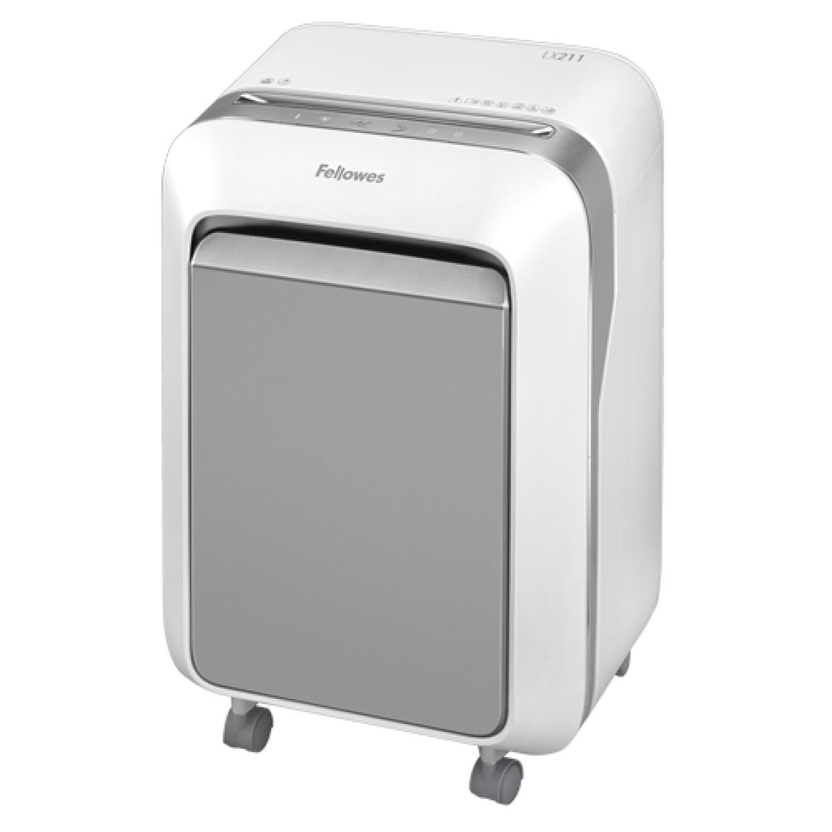 Fellowes LX Series Powershred LX21 paper shredder Micro-cut shredding Grey, White