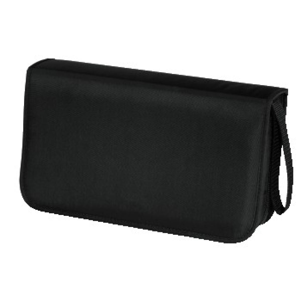 Hama CD Wallet Nylon 80, black 80 discs