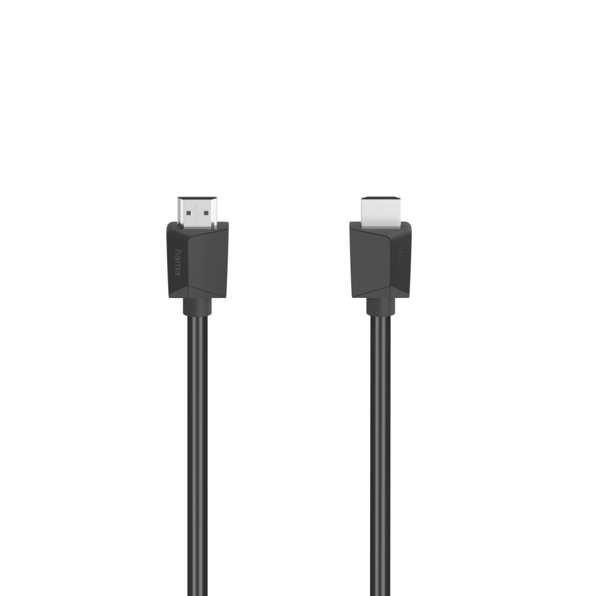Hama High-Speed HDMI Cable, 4K, Plug - Plug, Ethernet, 1.5 m