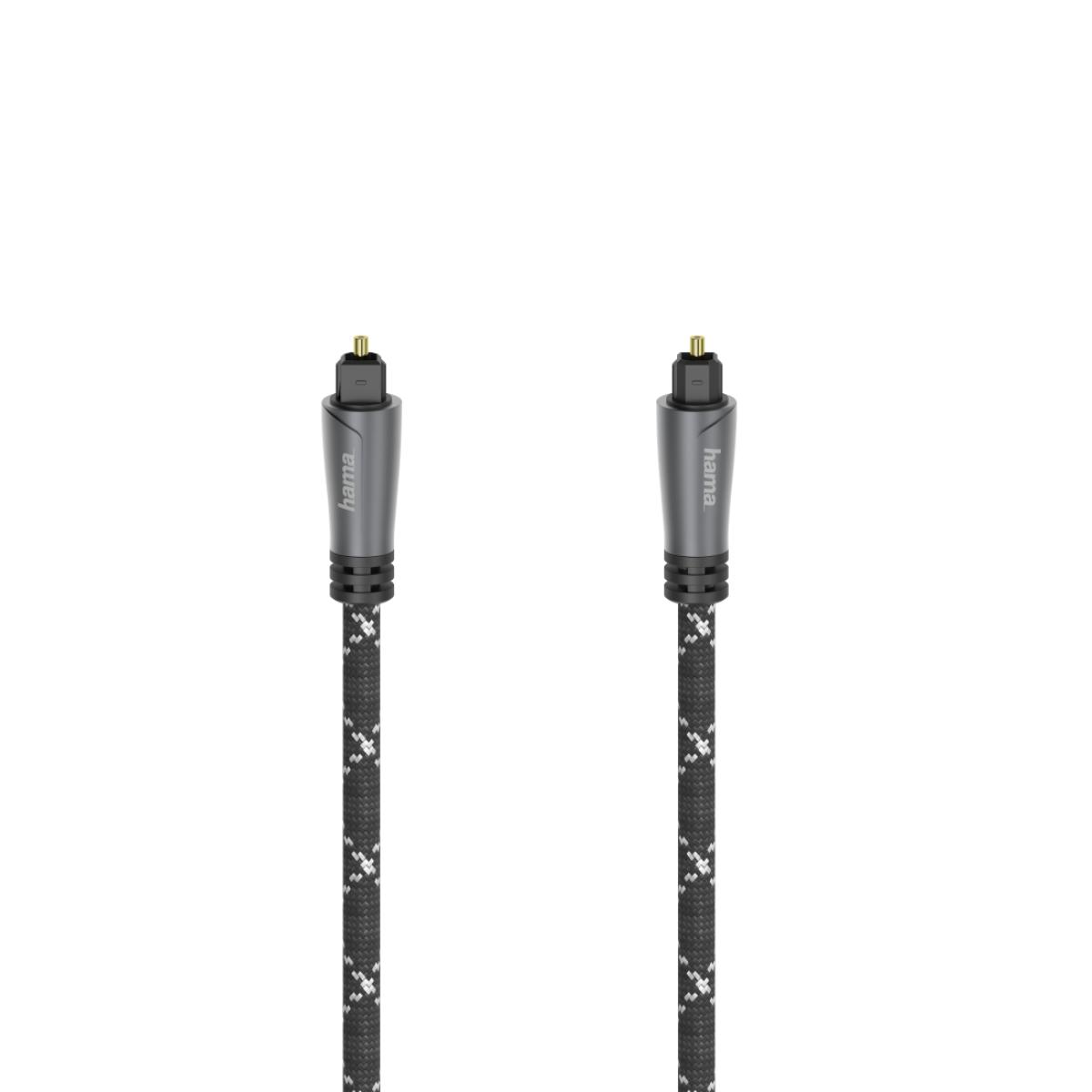 Hama 00205140 audio cable 3 m TOSLINK Black, Grey