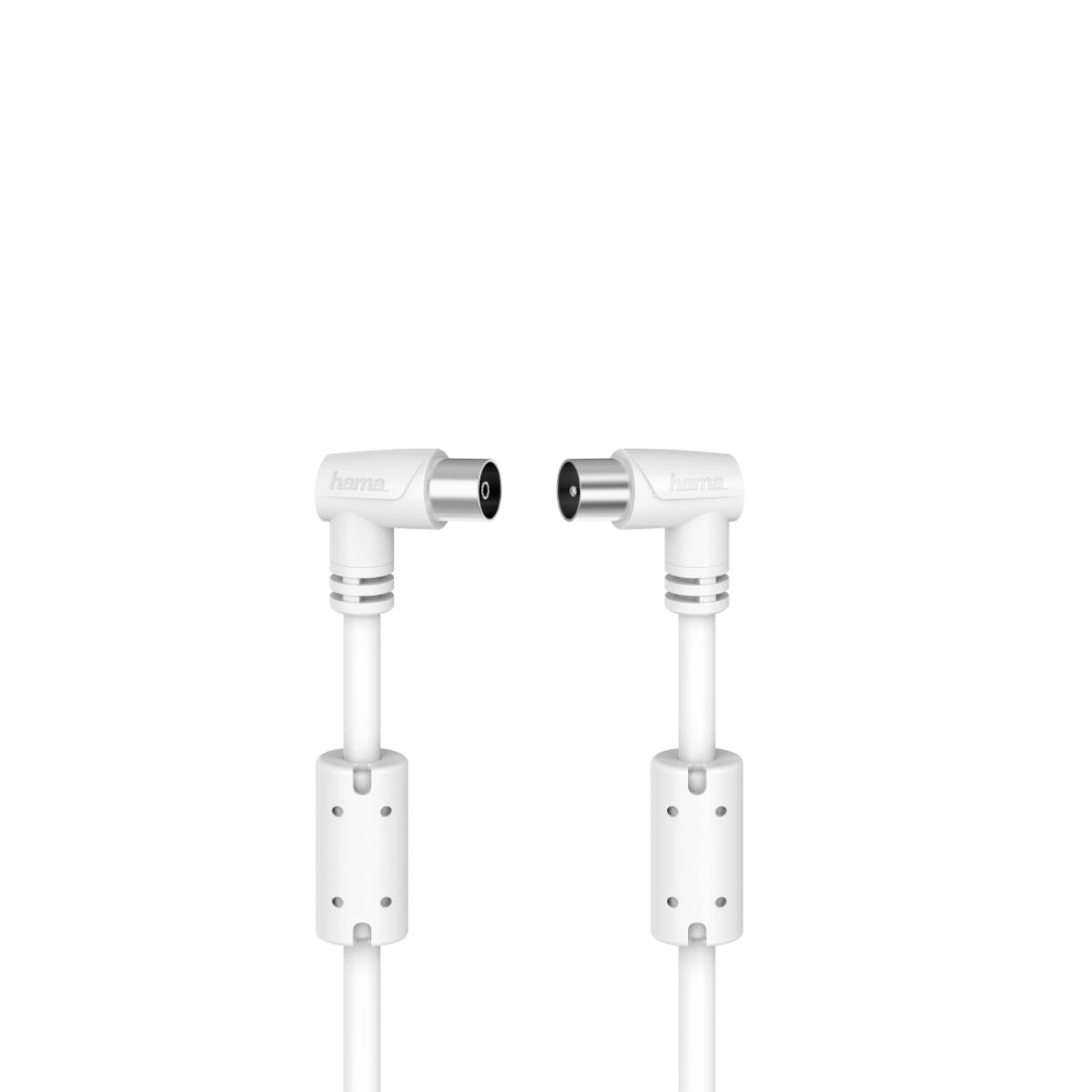 Hama 00205058 coaxial cable 5 m White