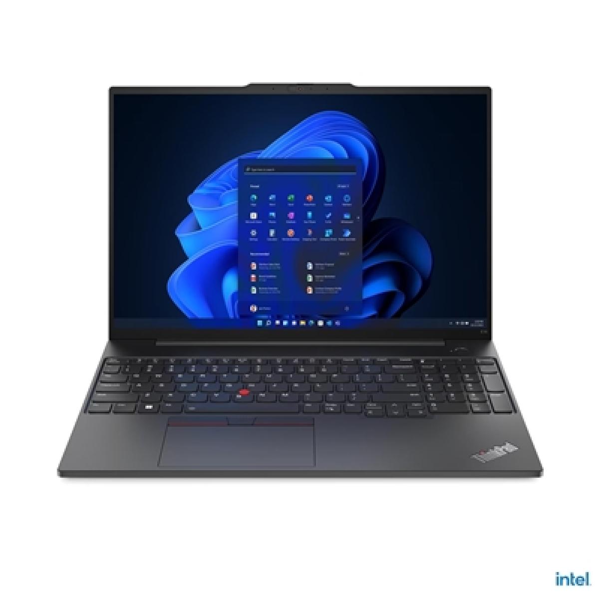 Lenovo ThinkPad E16 Gen 1 (Intel) Intel® Core™ i3 i3-1315U Laptop 40.6 cm (16") WUXGA 8 GB DDR4-SDRAM 256 GB SSD Wi-Fi 6 (802.11ax) Windows 11 Pro UK English Black