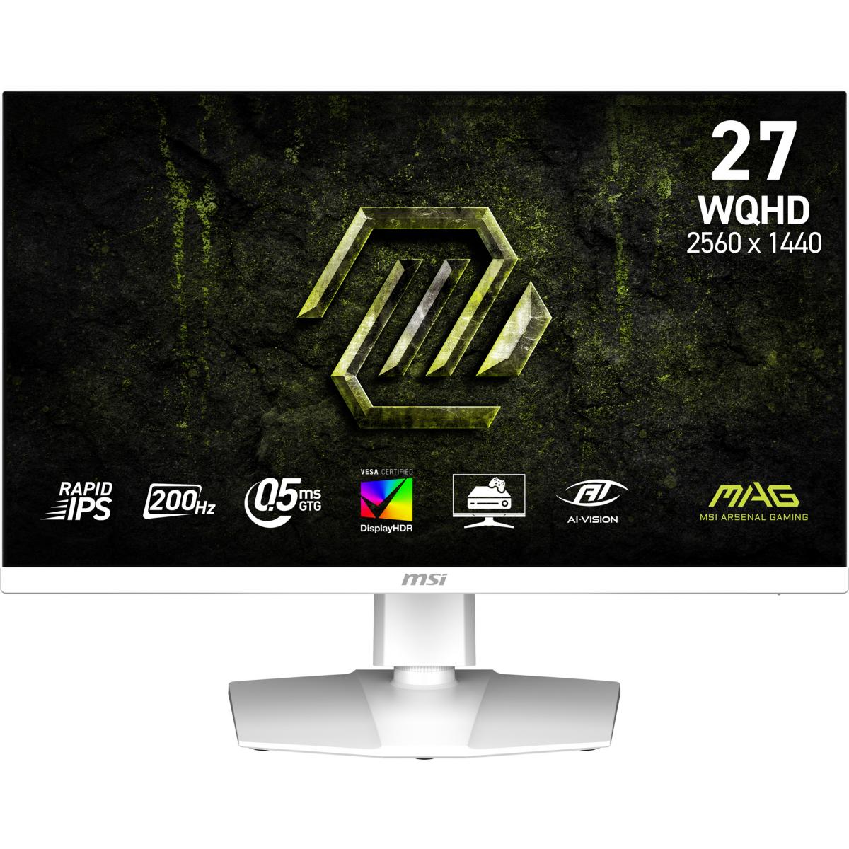 MSI MAG 274QRFW E20 computer monitor 68.6 cm (27") 2560 x 1440 pixels Wide Quad HD LCD White