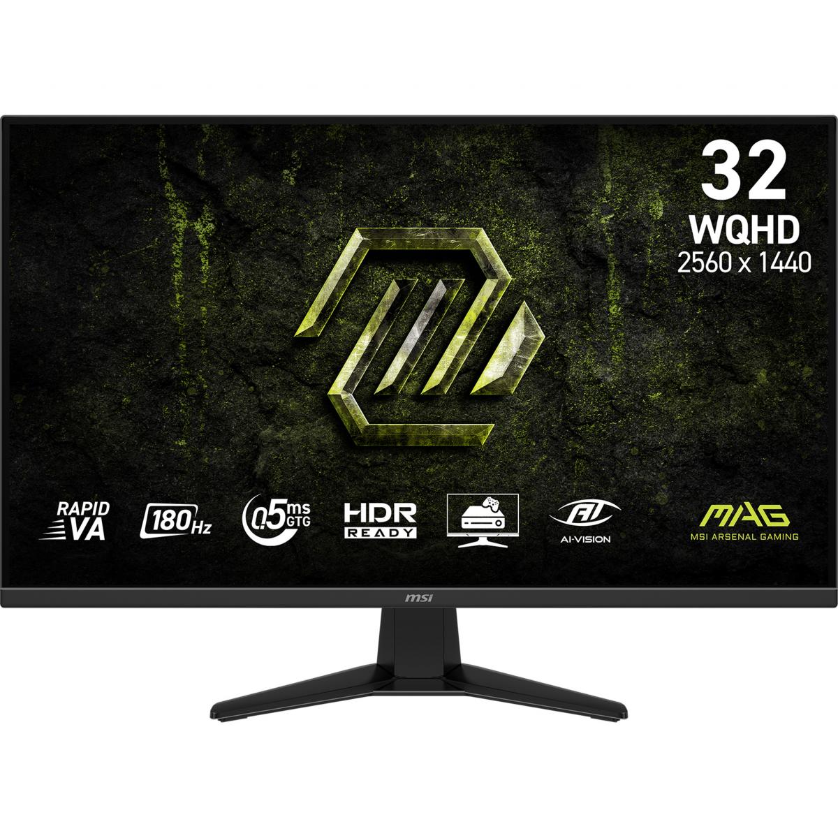 MSI MAG 325QF E18V computer monitor 80 cm (31.5") 2560 x 1440 pixels Wide Quad HD LED Black
