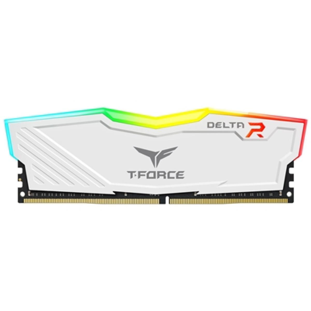 TEAM DELTA 8GB DESKTOP MEMORY, RGB, DDR4, 3600MHZ, CL16,  WHITE