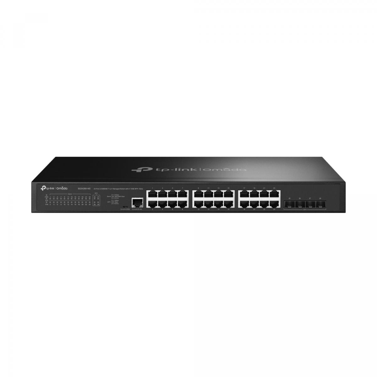 TP-Link Omada 24-Port 2.5GBASE-T L2+ Managed Switch with 4 10GE SFP+ Slots
