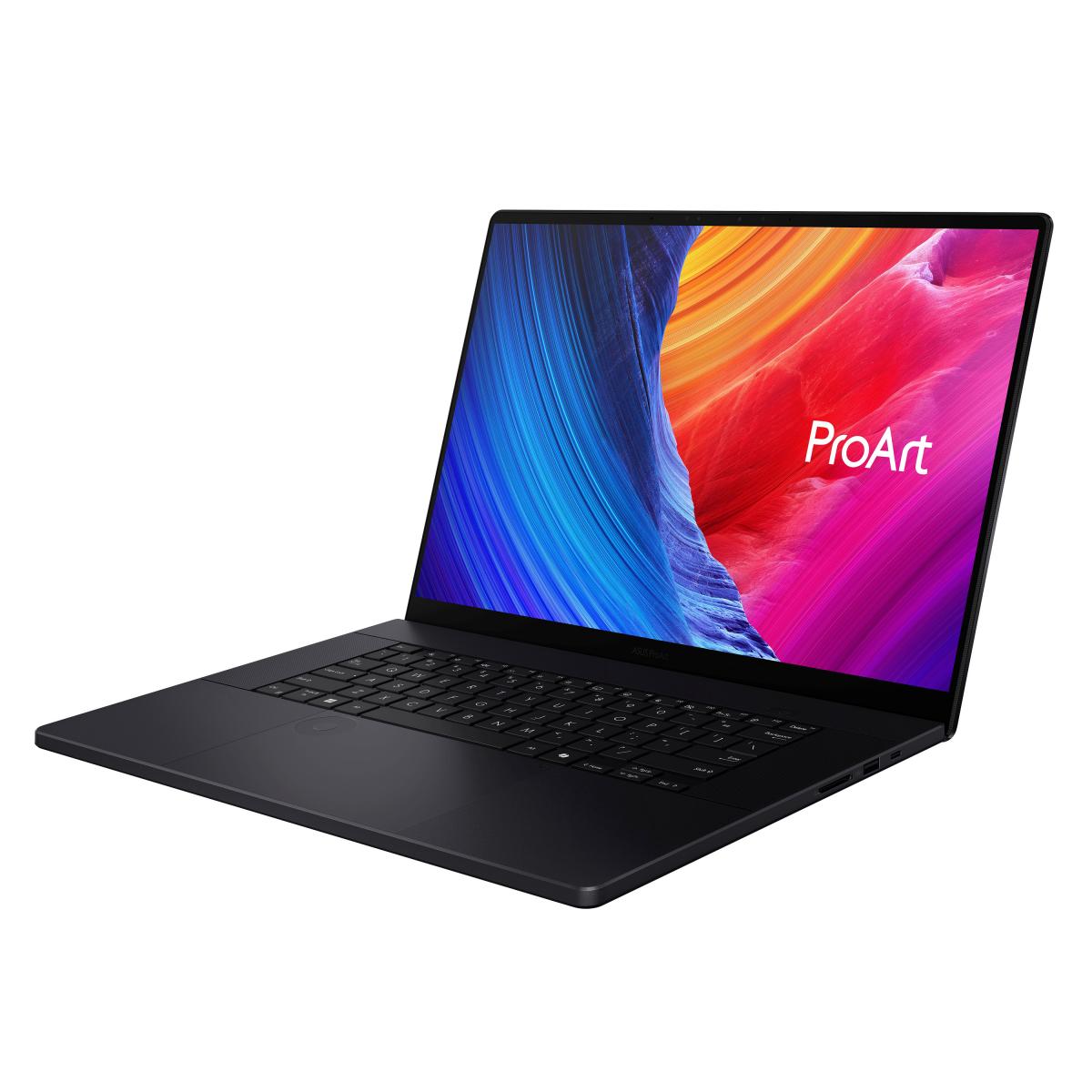 ASUS ProArt P16 H7606WI-ME025W AMD Ryzen AI 9 HX 370 Laptop 40.6 cm (16") Touchscreen WQUXGA 32 GB LPDDR5x-SDRAM 1 TB SSD NVIDIA GeForce RTX 4070 Wi-Fi 7 (802.11be) Windows 11 Home Black