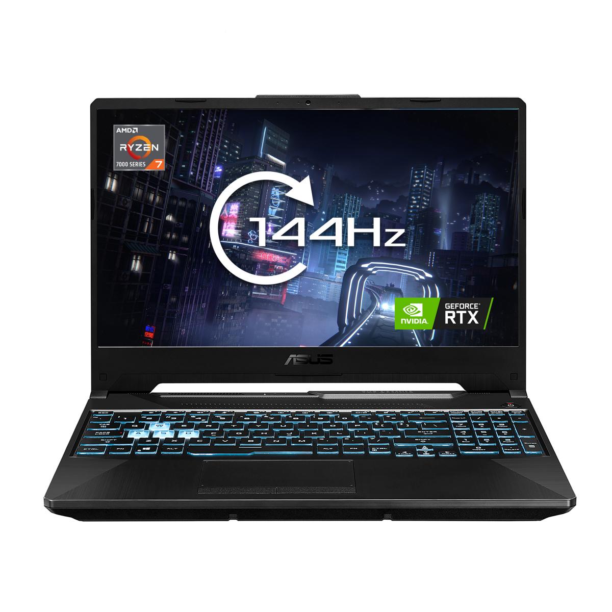 ASUS TUF Gaming A15 FA506NFR-HN003W AMD Ryzen™ 7 7435HS Laptop 39.6 cm (15.6") Full HD 16 GB DDR5-SDRAM 512 GB SSD NVIDIA GeForce RTX 2050 Wi-Fi 6 (802.11ax) Windows 11 Home Black