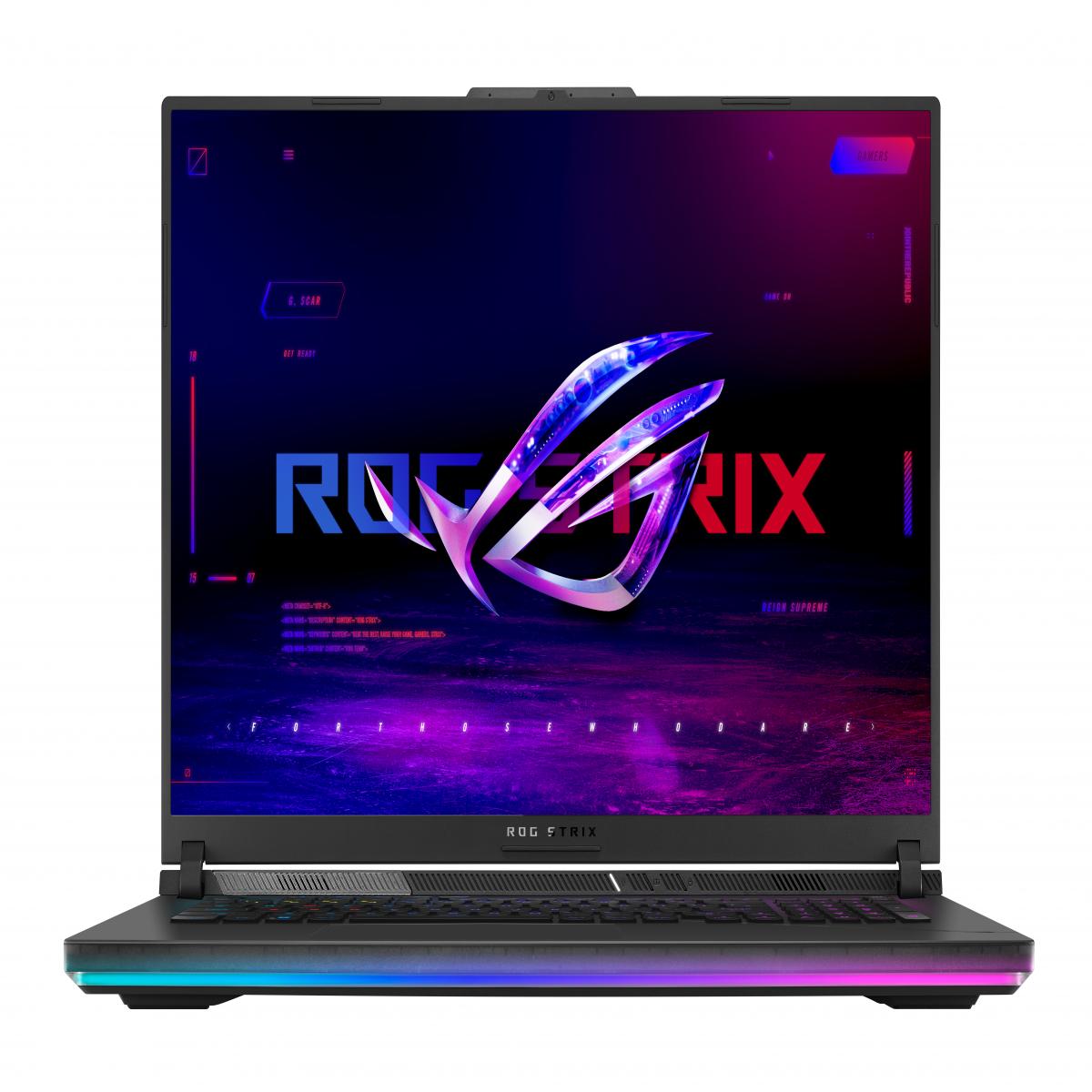 ASUS ROG Strix SCAR 18 G834JYR-R6019W/R Intel® Core™ i9 i9-14900HX Laptop 45.7 cm (18") WQXGA 32 GB DDR5-SDRAM 2 TB SSD NVIDIA GeForce RTX 4090 Wi-Fi 6E (802.11ax) Windows 11 Home Black
