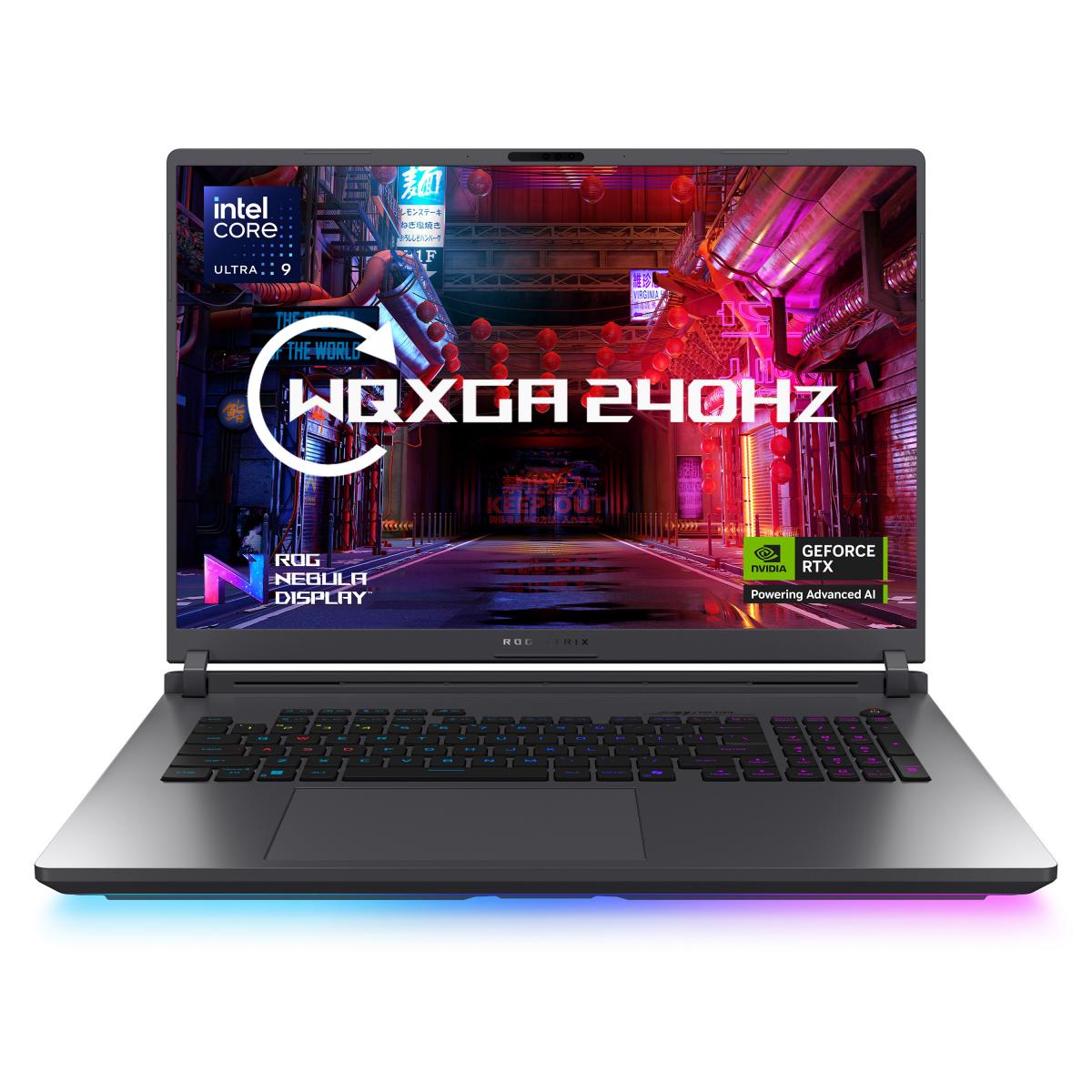 ASUS ROG Strix G18 G815LP-S9005W Intel Core Ultra 9 275HX Laptop 45.7 cm (18") WQXGA 32 GB DDR5-SDRAM 1 TB SSD NVIDIA GeForce RTX 5070 Wi-Fi 7 (802.11be) Windows 11 Home Black, Grey