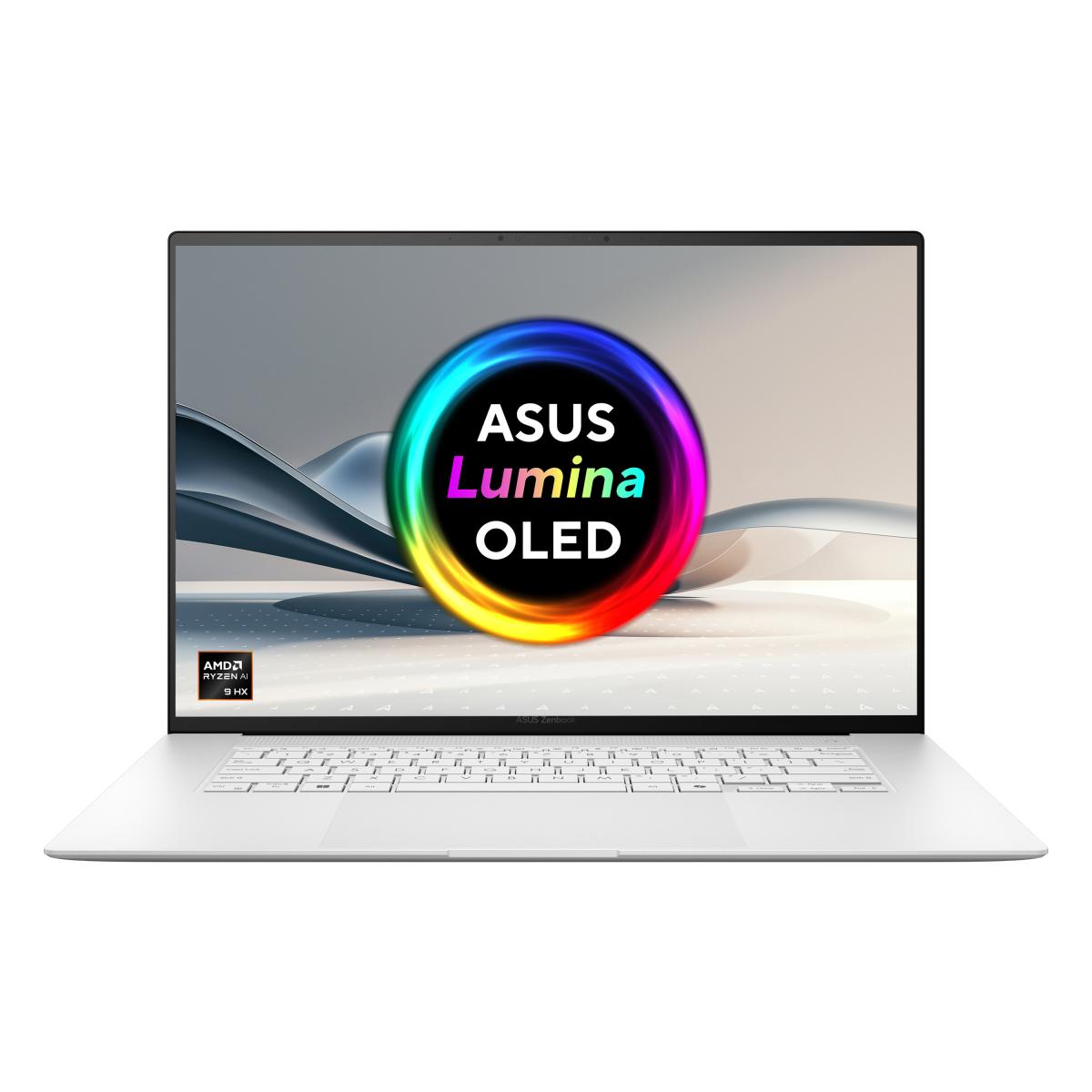 ASUS Zenbook S16 UM5606WA-RJ091W AMD Ryzen AI 9 HX 370 Laptop 40.6 cm (16") Touchscreen 3K 32 GB LPDDR5x-SDRAM 1 TB SSD Wi-Fi 7 (802.11be) Windows 11 Home White