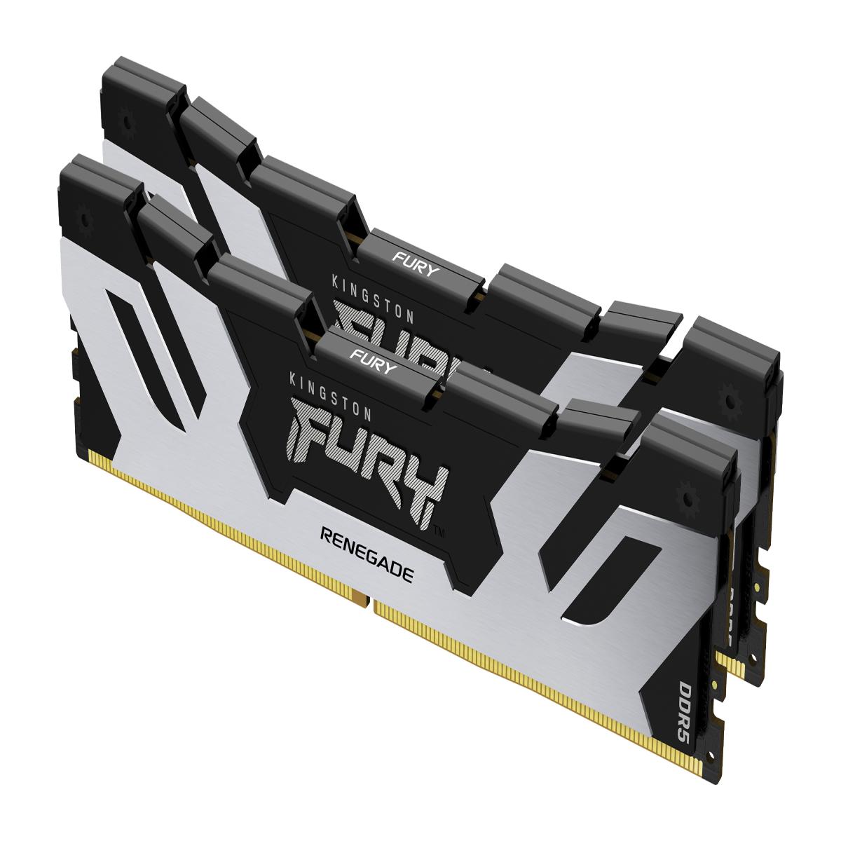 Kingston Technology FURY 48GB 7200MT/s DDR5 CL38 DIMM (Kit of 2) Renegade Silver XMP