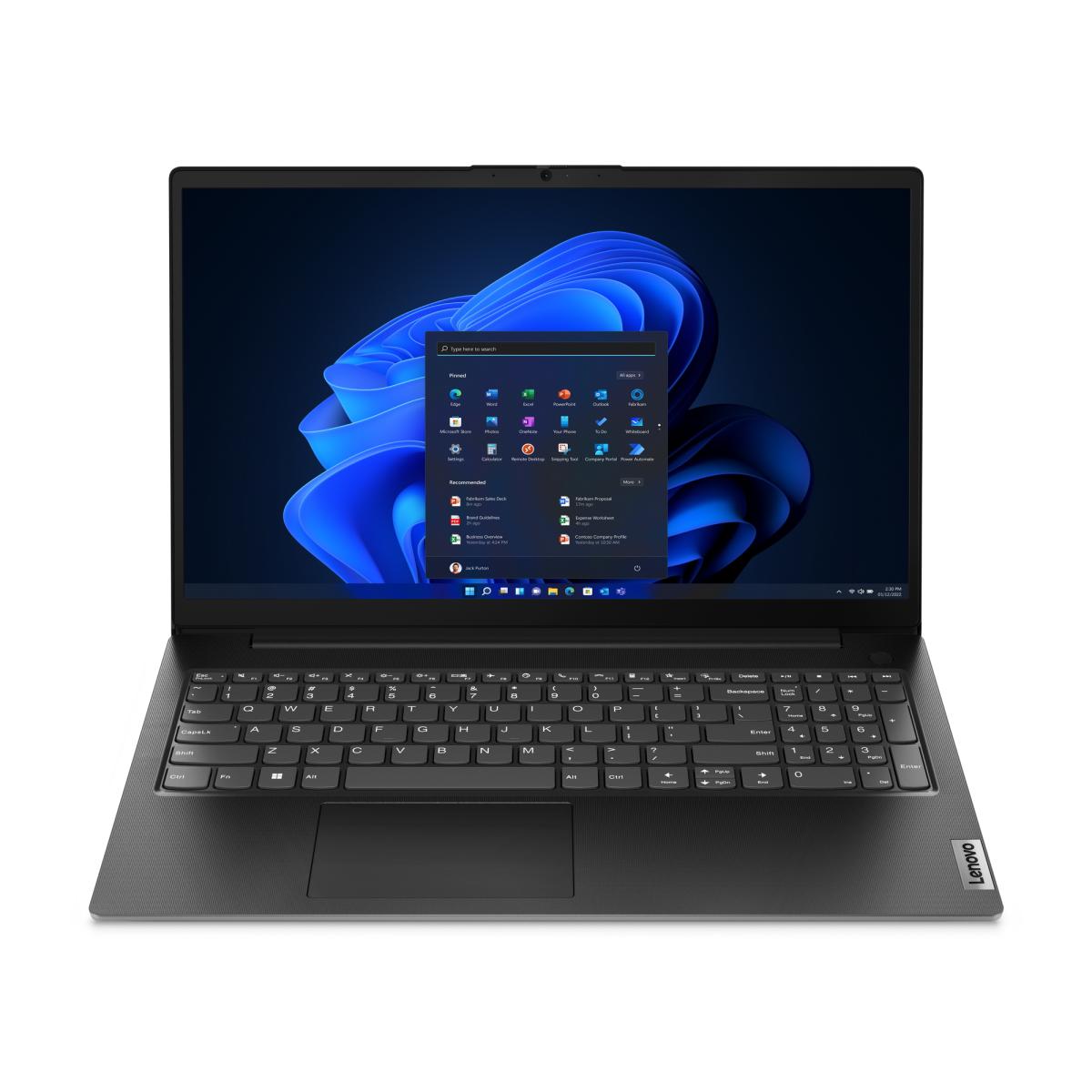 Lenovo V15 G4 AMN AMD Ryzen™ 5 7520U Laptop 39.6 cm (15.6") Full HD 8 GB LPDDR5-SDRAM 512 GB SSD Wi-Fi 5 (802.11ac) Windows 11 Home UK English Black