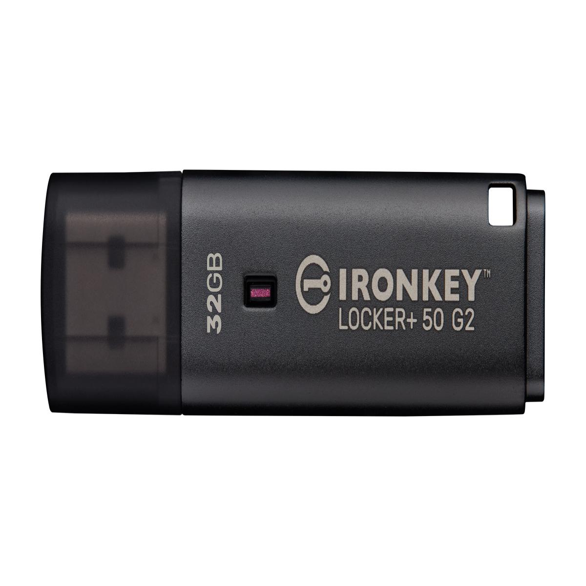 Kingston Technology IronKey 32GB Locker Plus 50 G2, FIPS 197, AES-256