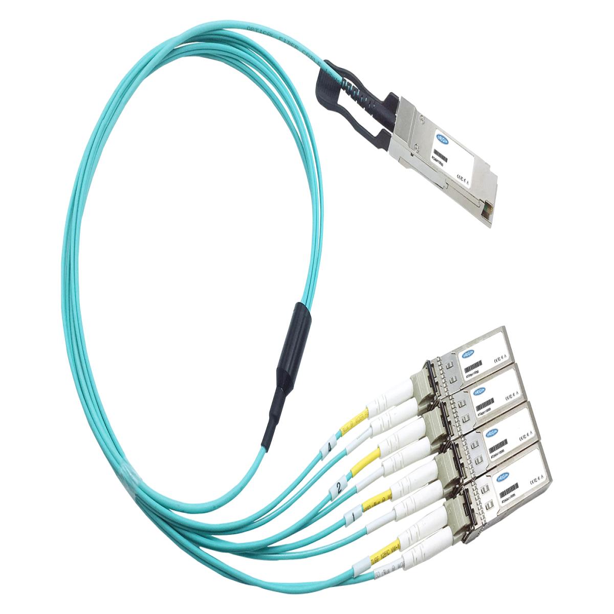 Origin Storage 845424-B21 HPE Compatible Active Optical Breakout Cable 100GBase QSFP28 to 4x25GBase SFP28 (850nm MMF 15m)