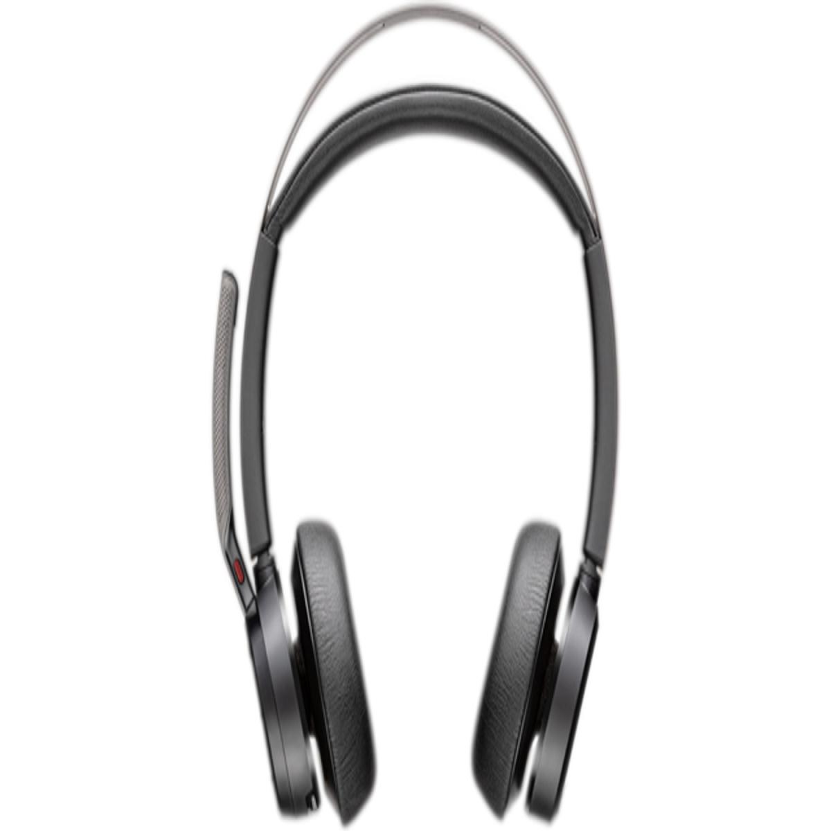 HP Poly Voyager Focus 2 Microsoft Teams Certified USB-C-C Headset +USB-C/A Adapter +Charging Stand