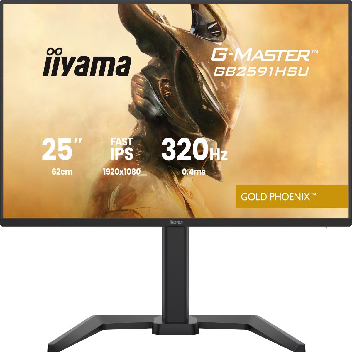 iiyama G-MASTER GB2591HSU-B1 computer monitor 62.2 cm (24.5") 1920 x 1080 pixels Full HD LED Black