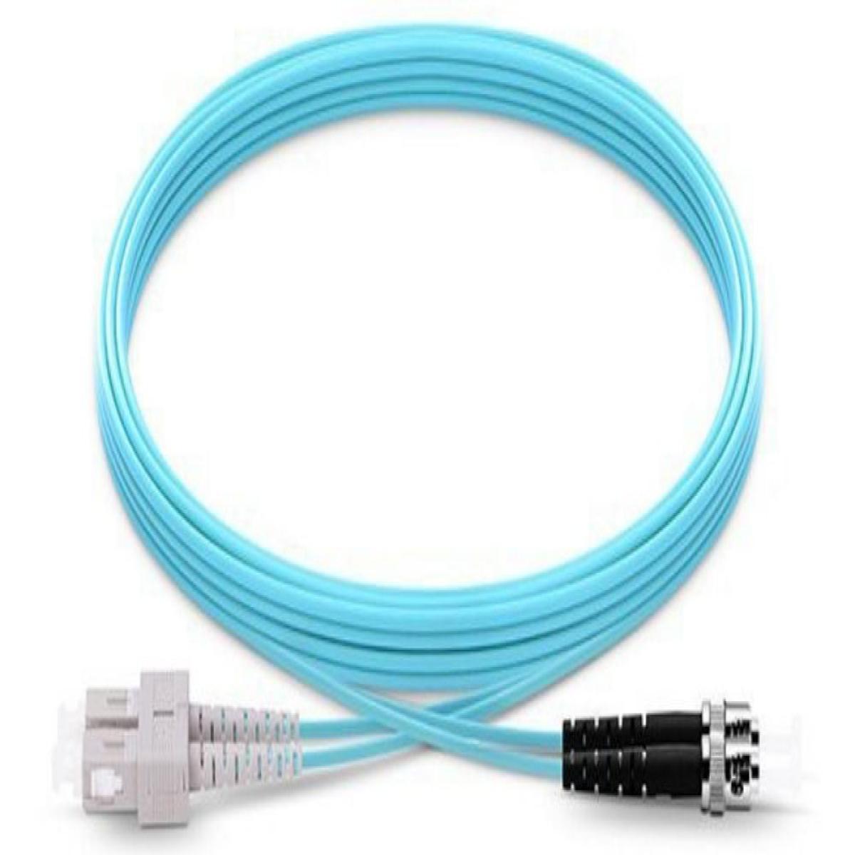 Origin Storage SC-ST OM3 Fibre Optic Cable Multimode Duplex - Aqua 15m (Special Order NCNR)