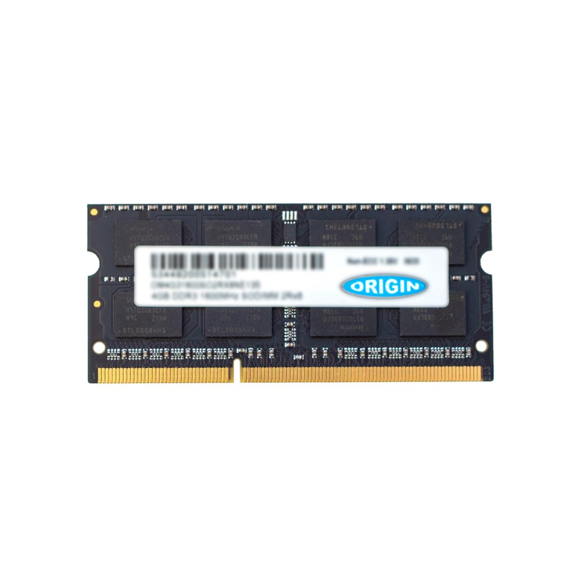 Origin Storage 2GB DDR3 1333MHz SODIMM 1Rx8 Non-ECC 1.5V