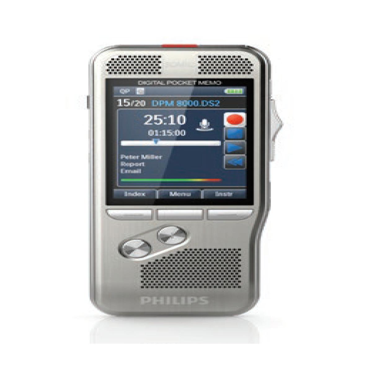 Philips DPM8300/00 dictaphone Internal memory Silver