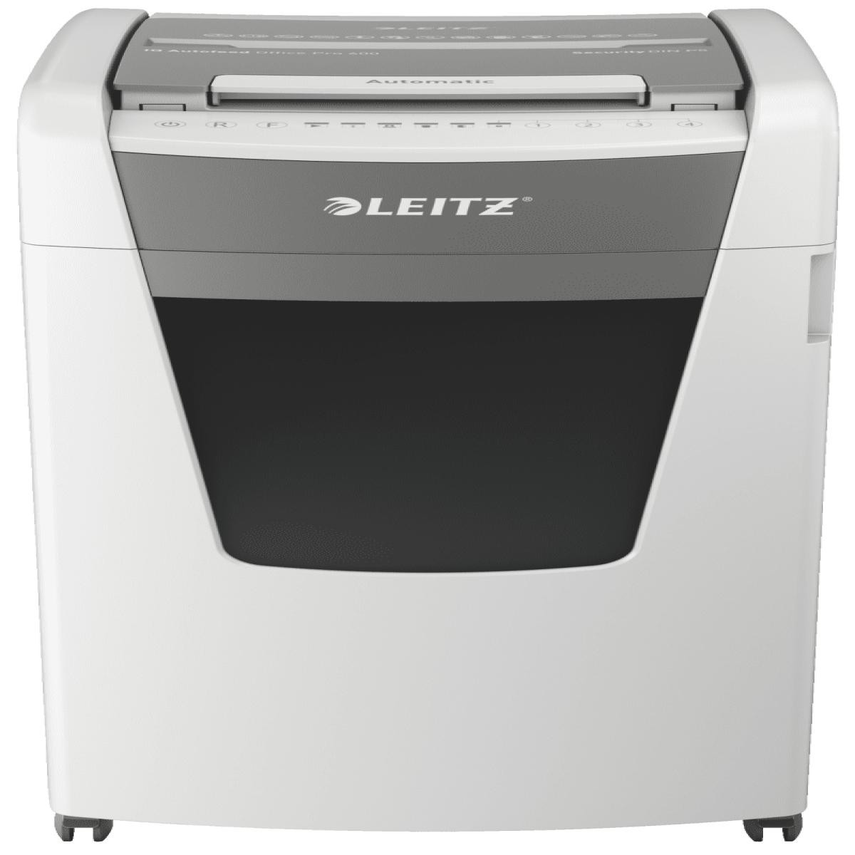 Leitz P5 110L paper shredder Micro-cut shredding 55 dB 23 cm Silver, Black, White, Grey