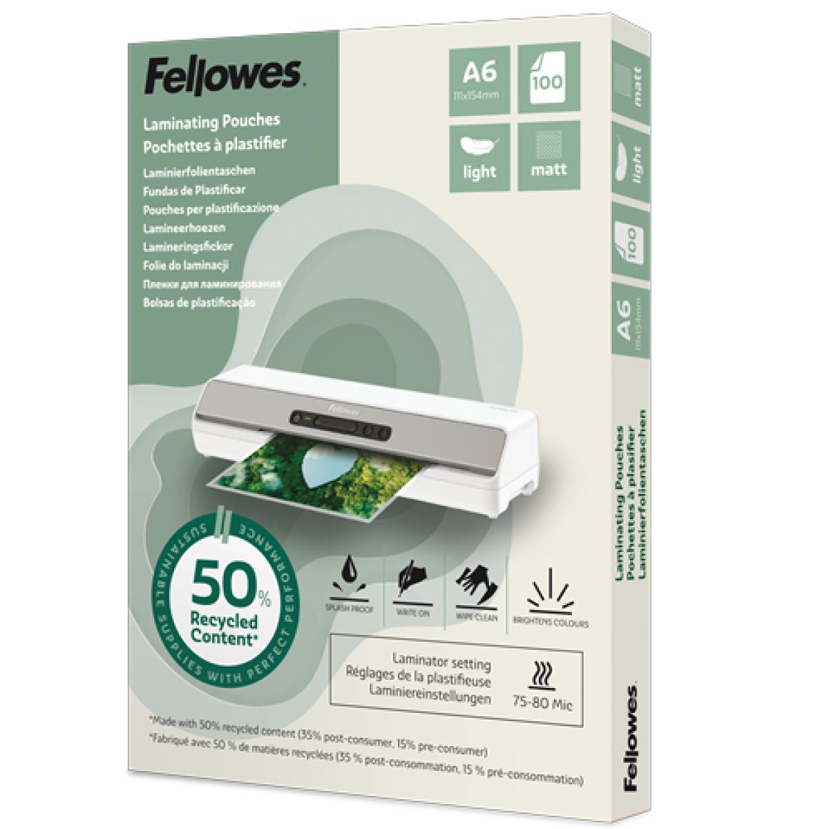 Fellowes 100143438 laminator pouch 100 pc(s)