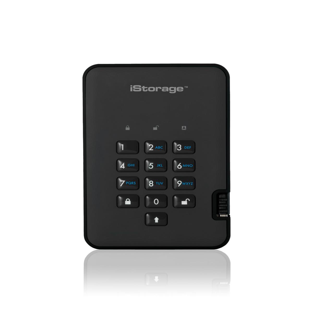 iStorage diskAshur² SSD 128GB Black | Secure Portable Solid State Drive |AES-XTS 256-bit Hardware Encryption | PIN protected | OS & Platform Independent | TAA Compliant |Brute force hack defence | Dust/Water Resistant