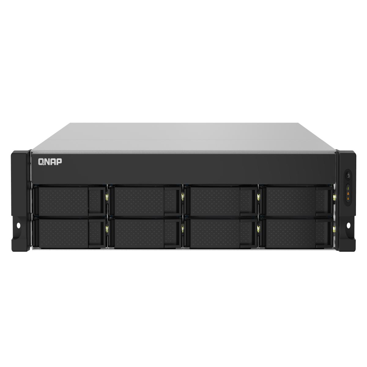 QNAP TS-832PXU-RP-4G NAS Rack (2U) Annapurna Labs AL324 4 GB DDR4 64 TB HDD QNAP Turbo System Black