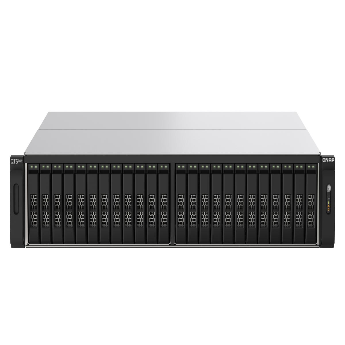 QNAP TS-h2490FU NAS Rack (2U) EPYC 7232P 64 GB DDR4 0 TB QuTS hero Black, Grey