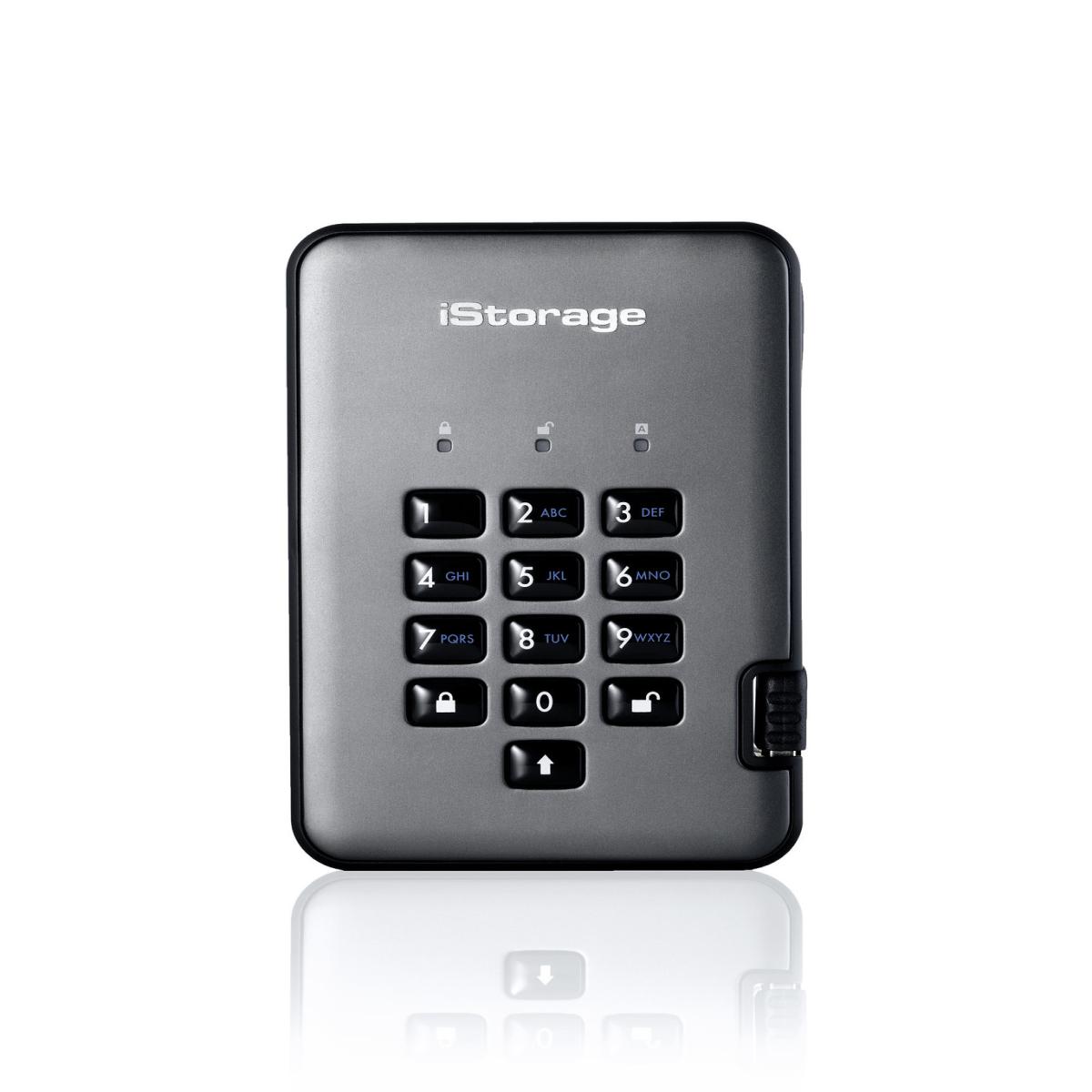iStorage diskAshur PRO² SSD 16TB | Secure Portable Solid State Drive |FIPS 140-2 Level 2, NCSC CPA, NLNCSA BSPA & NATO Restricted | AES-XTS 256-bit Hardware Encryption | PIN protected | OS & Platform Independent |GDPR, TAA Compliant|Brute force hack defe