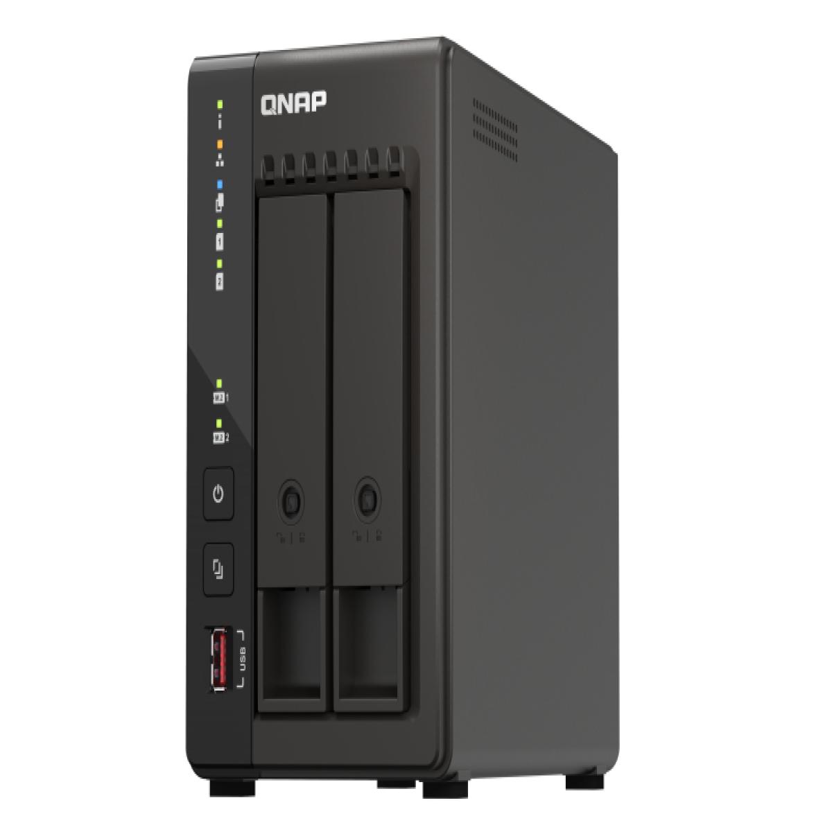 QNAP TS-253E NAS Tower Intel® Celeron® J6412 8 GB 8 TB HDD QNAP QTS Black