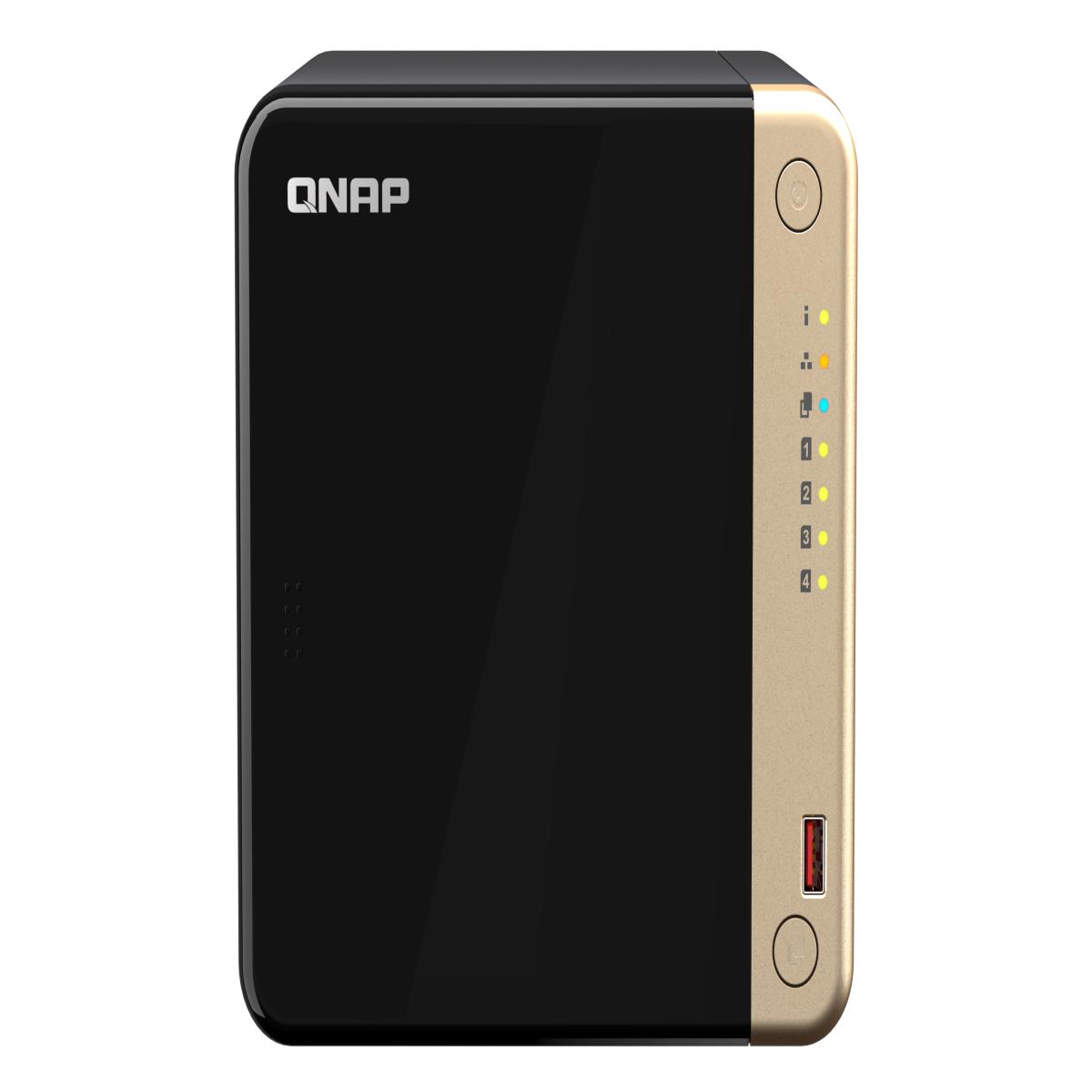 QNAP TS-464 NAS Tower Intel® Celeron® N5095 4 GB DDR4 16 TB QNAP QTS Black, Bronze