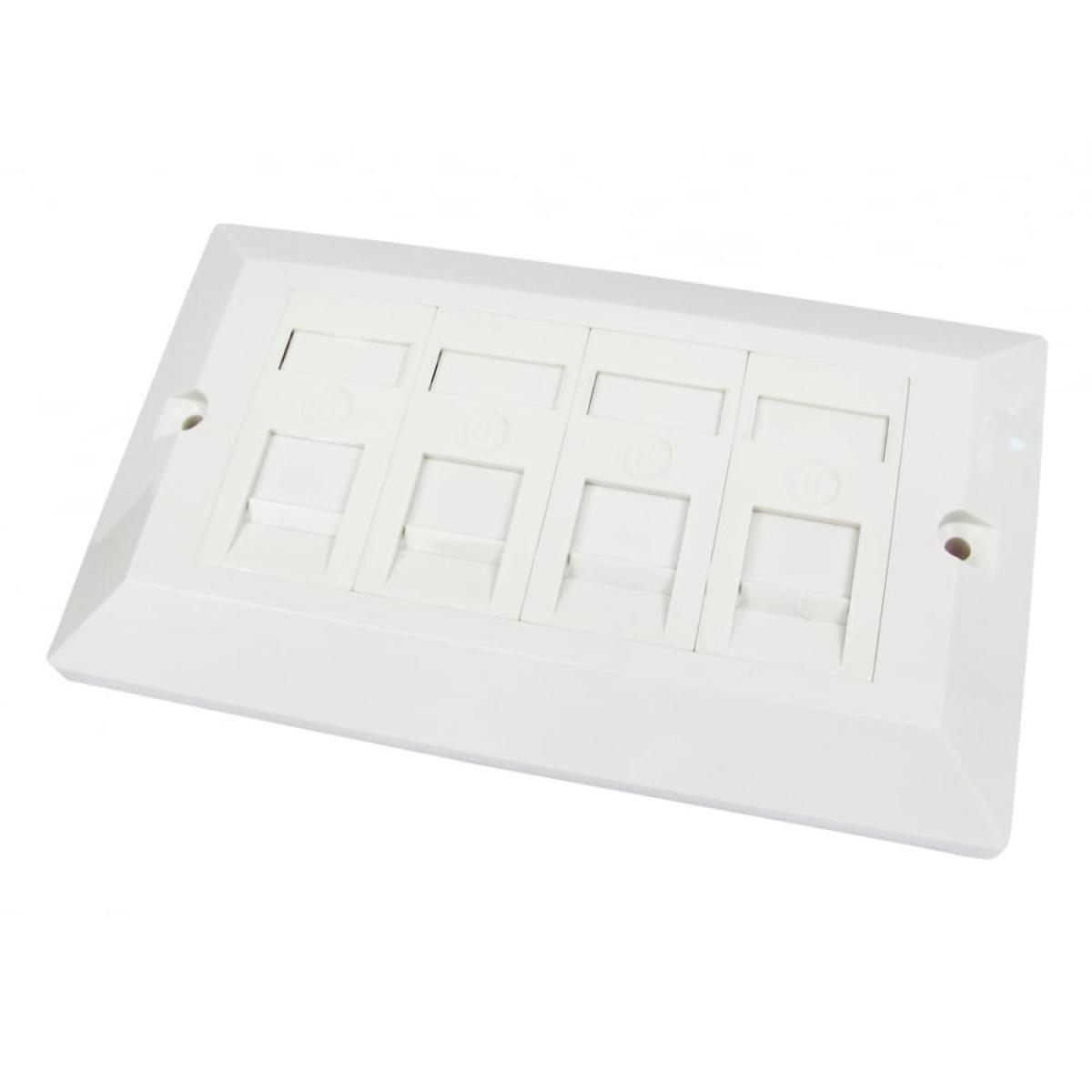 CDL 4Port Cat6Faceplate-DualGangV2