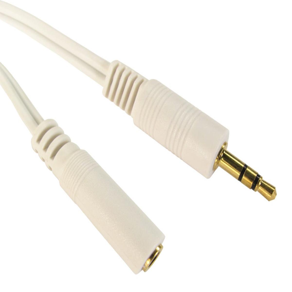 CDL 20m 3.5mm Stereo Ext - White