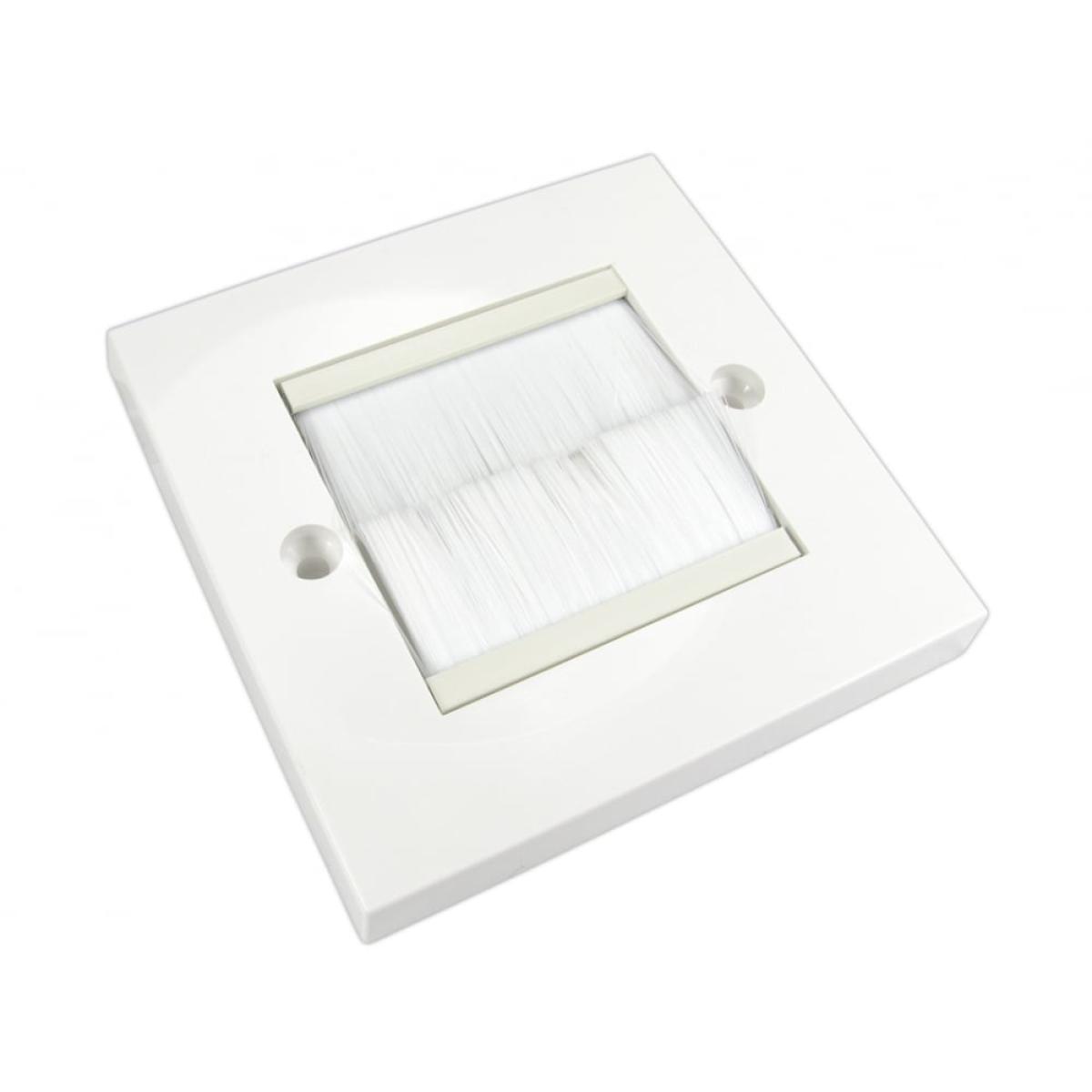 CDL Single Gang White Brush Plate