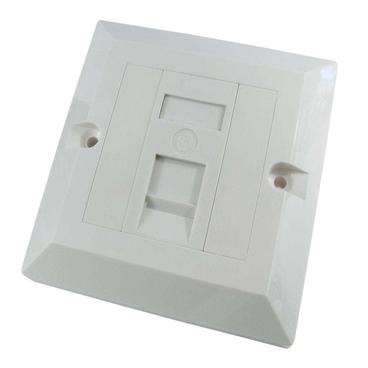 CDL 1 Port NL Cat5e plate-Sin Gang