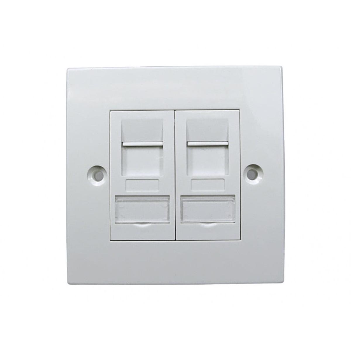 CDL 2 Port Cat6a Faceplate
