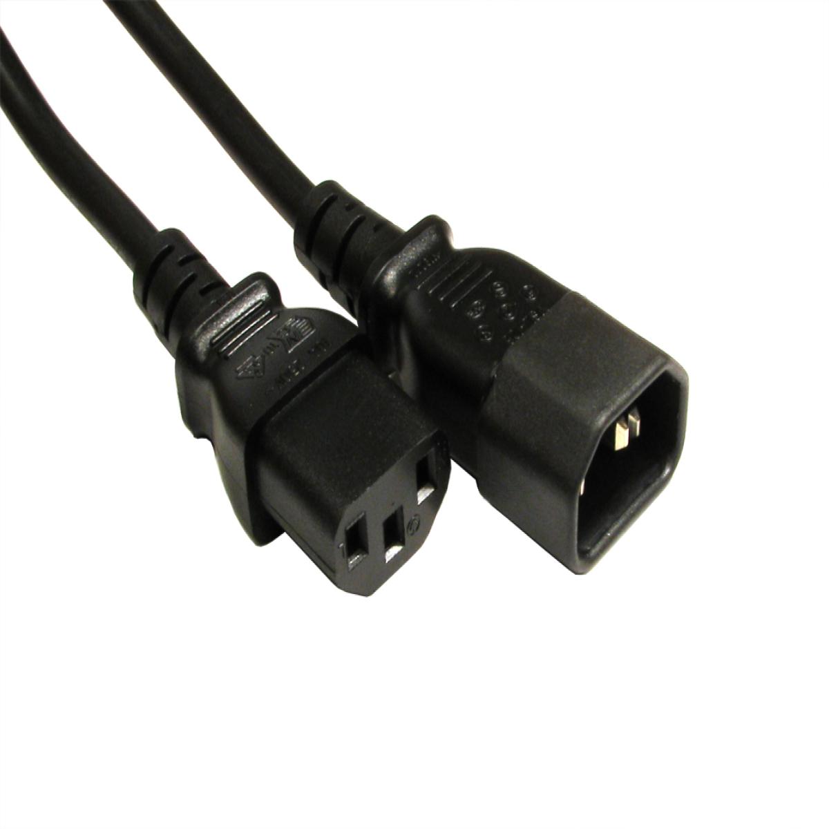 CDL 0.5m C14 to C13 Black