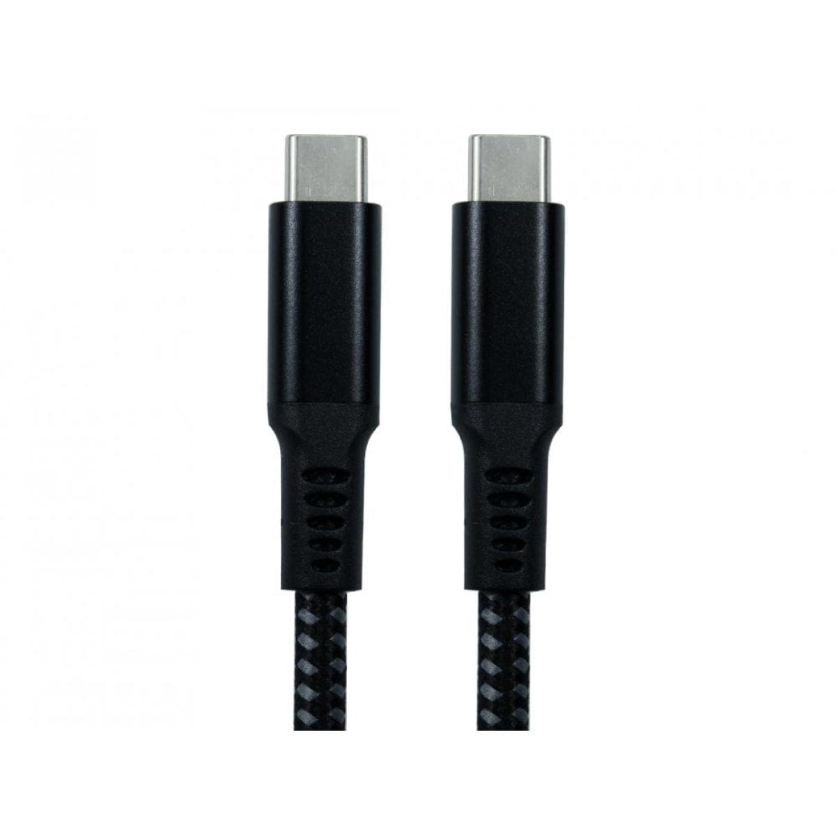 CDL 1.8m USB Type C M-M-Blk Braid