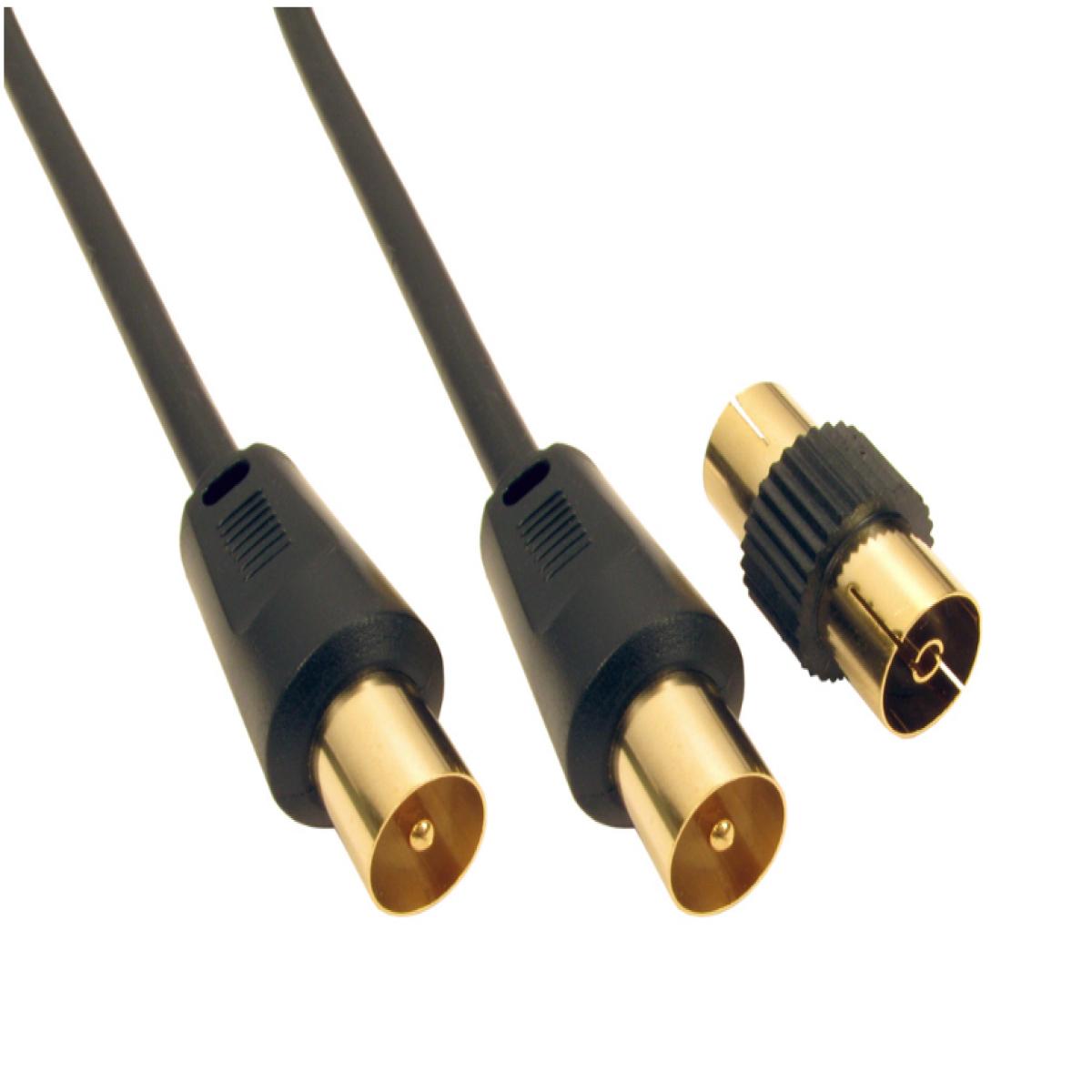 CDL 1.8m AERIAL M-M+ Coupler - BlK