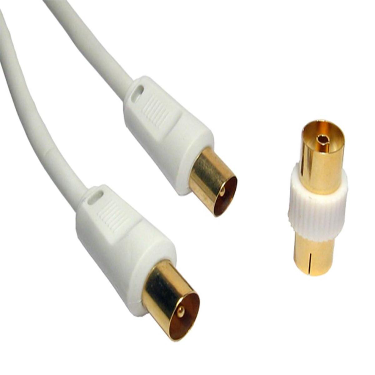 CDL 15m TV +Female Coupler - White
