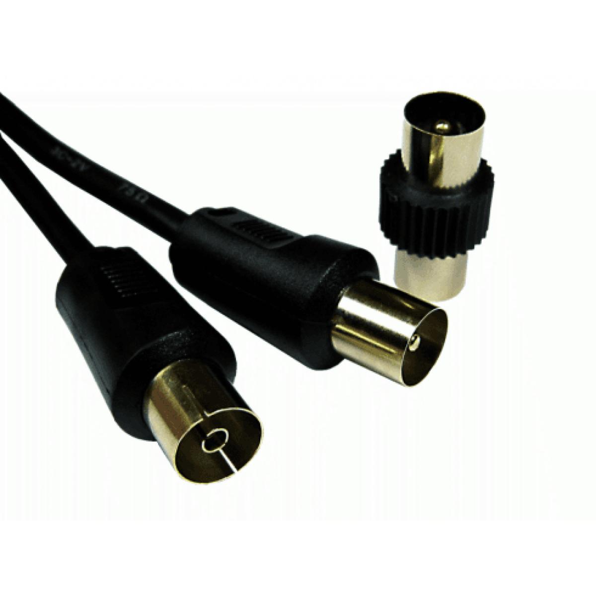 CDL 2m TV Ext with Male Coup-Blk