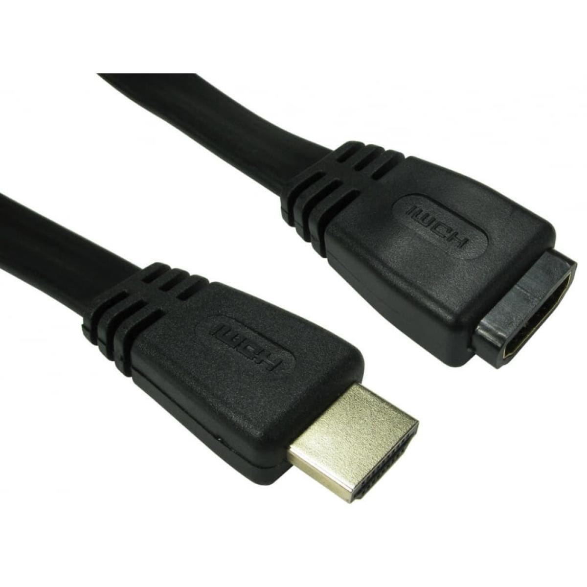 CDL 1MTR HDMI M-F FLAT CABLE