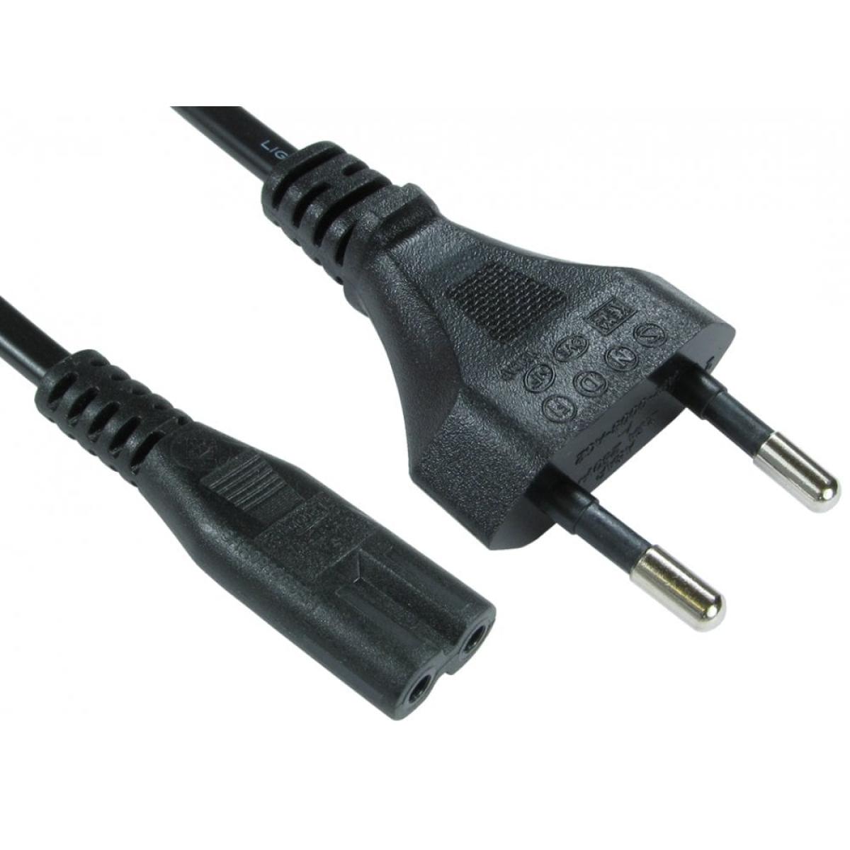 CDL 2m Euro Plug to C7 Mains LeadB