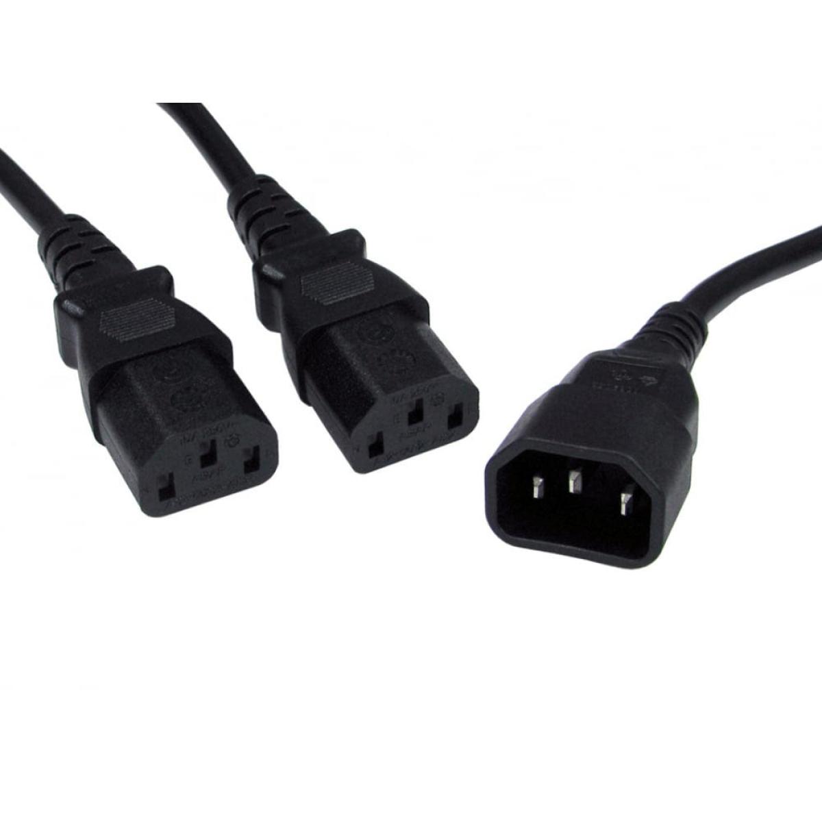 CDL 2.5m C14 to 2x C13 Splitter