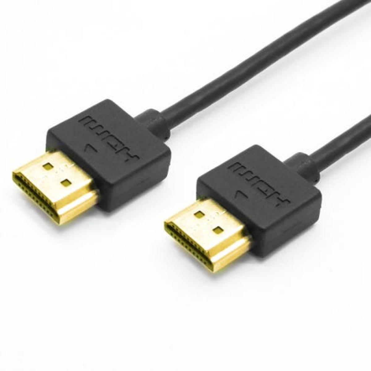 CNL 1m Slim HDMI 1.4b M-M 4K Bk PVC