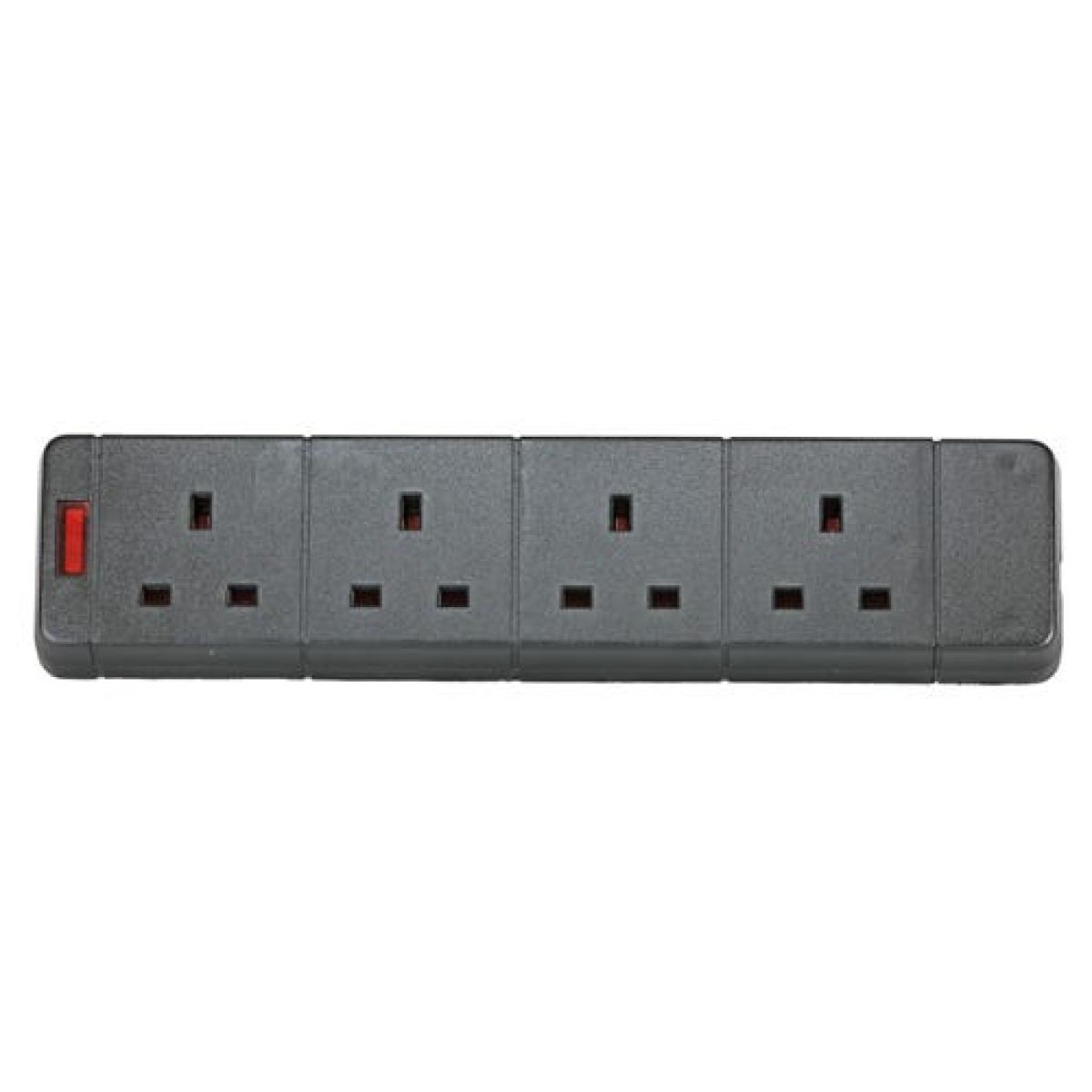 CNL 4W UK 13A Rewireable Bk
