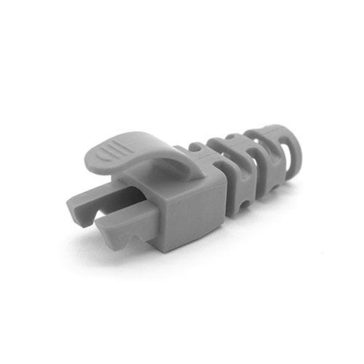 50PK RJ45 C6 Snag SR Blade Boot Gy 6.5MM