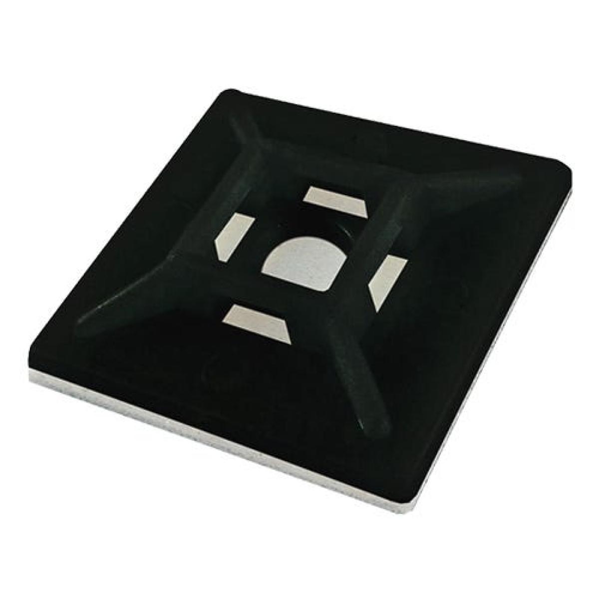 CNL 100PK Cabletie Base 20x20mm Bk